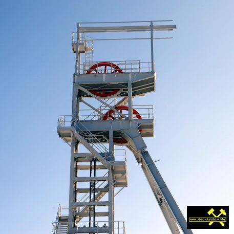 Zinnerz Grube am Sauberg, Ehrenfriedersdorf, Erzgebirge, Sachsen - 8. Februar 2023 (6) Hauptschacht.JPG